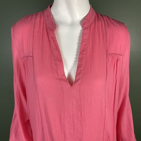 Tuckernuck Pomander Place Ophelia Beaded Gauze Dress Coverup Size Small - Picture 3 of 13